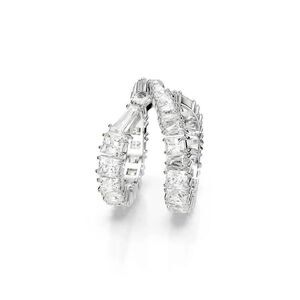 Swarovski Womens Fashion Square-Cut Hyperbola Cubic Zirconia Gem Twisted Ring